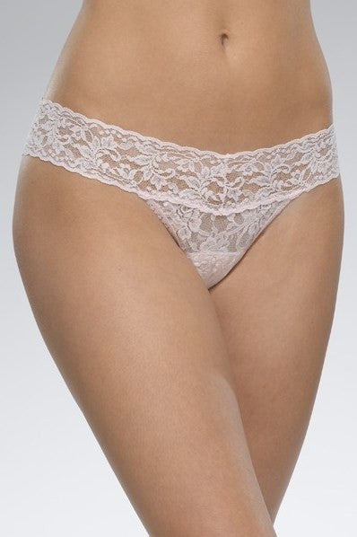 Signature Lace Low Rise Pink Thong, Hanky Panky