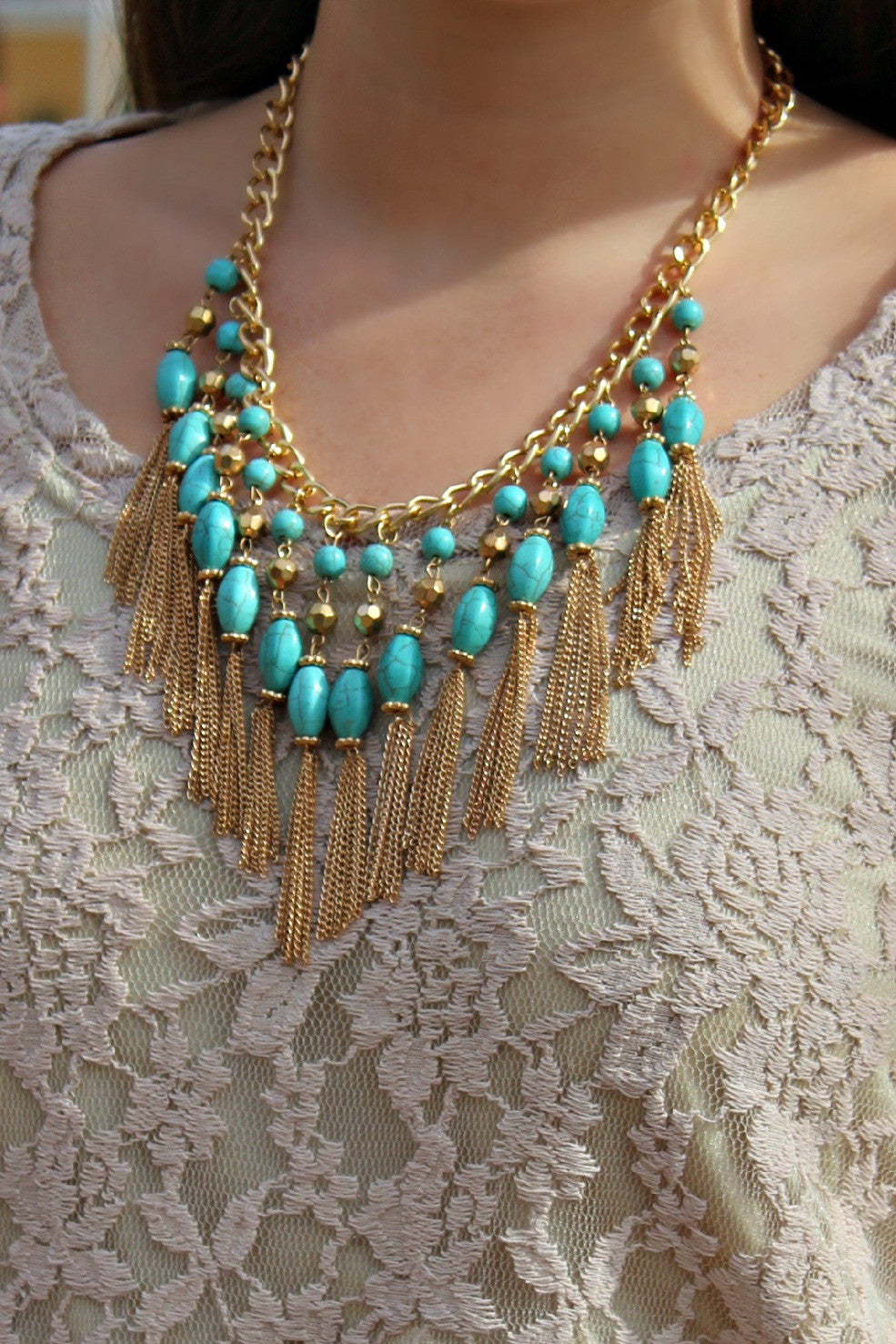 Necklace, Turquoise