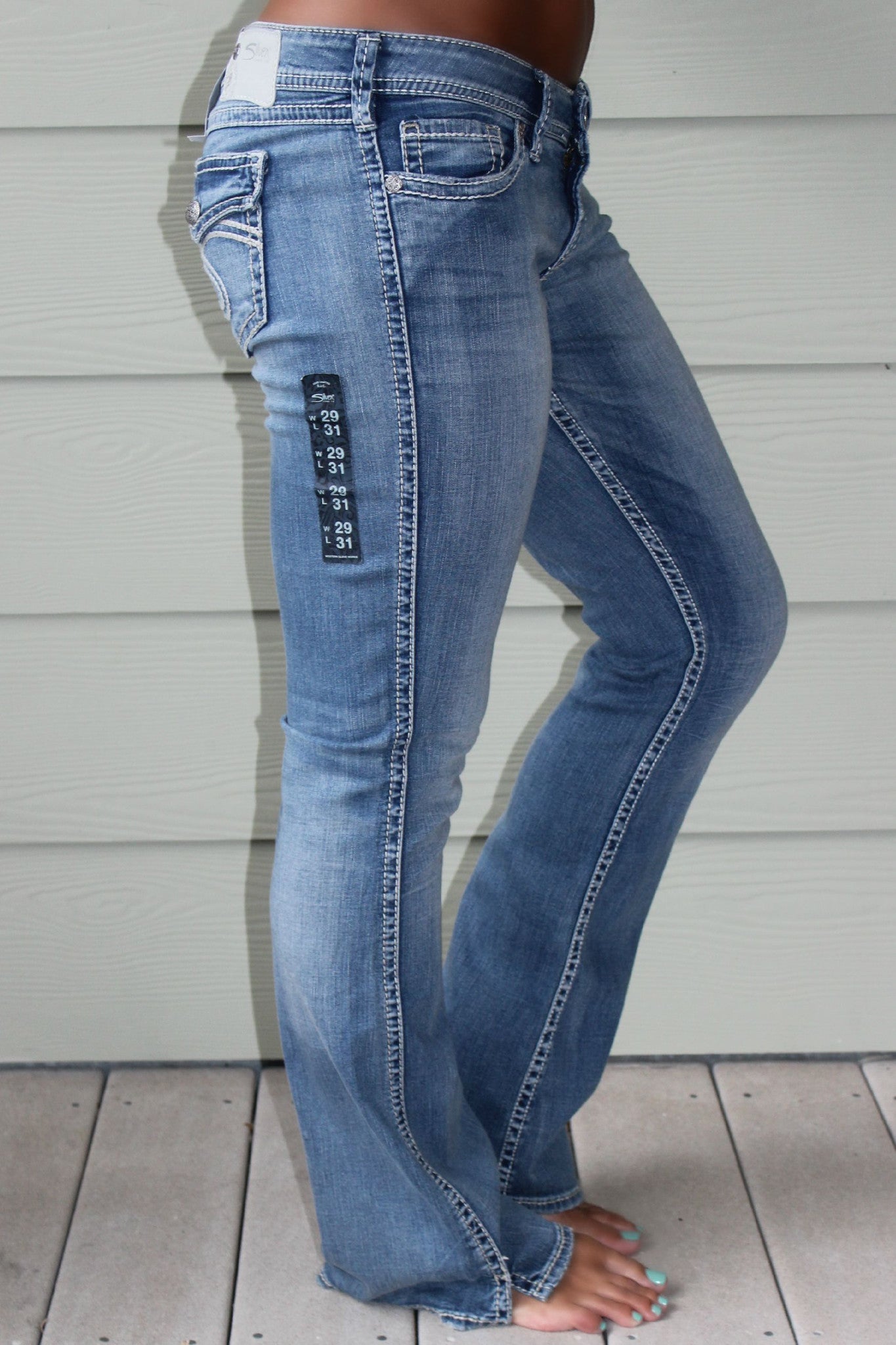Silver Jeans: Berkley Jeans, Dark Denim - Elise