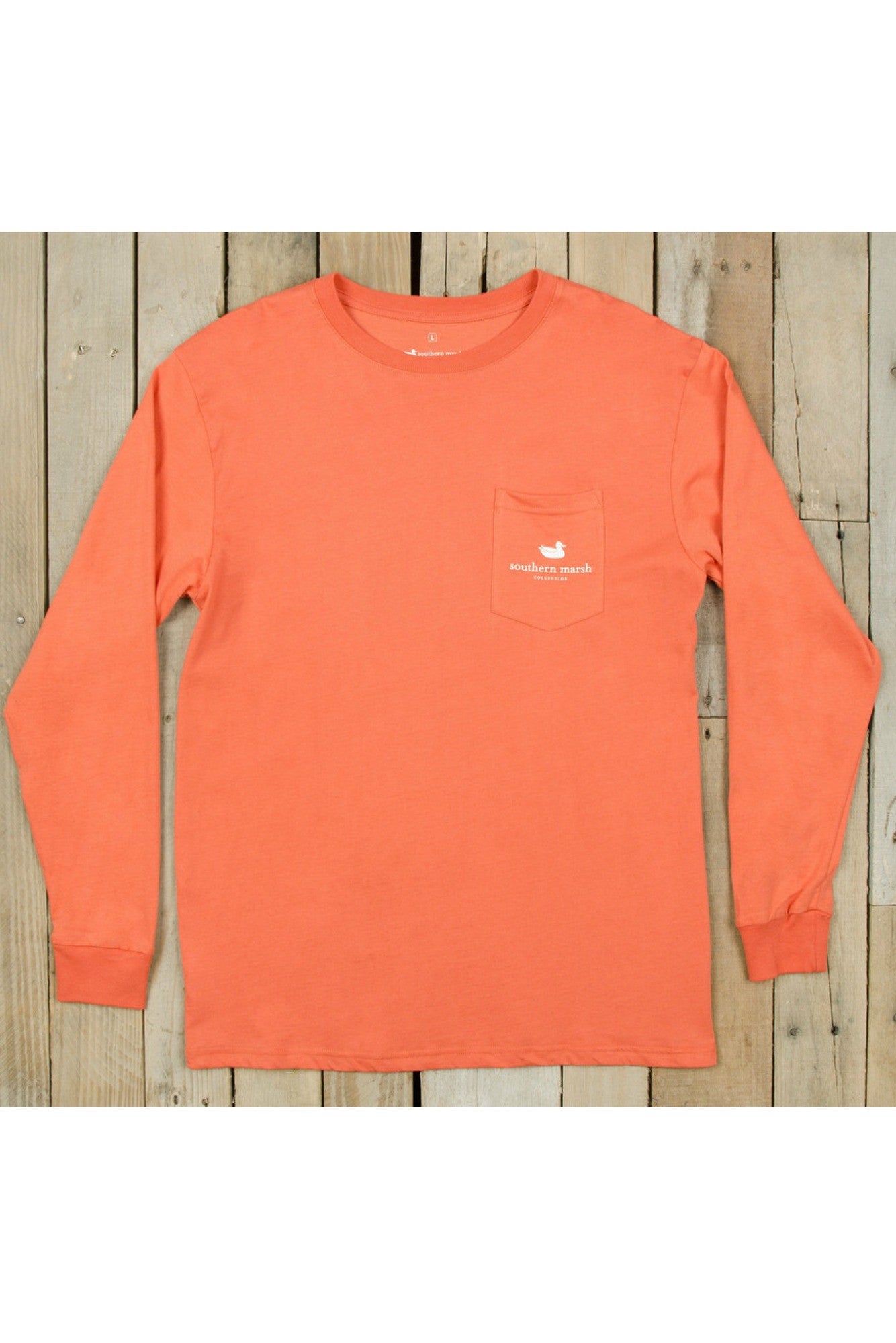 Southern Marsh: Field Hunt Long Sleeve Tee, Burnt Sienna