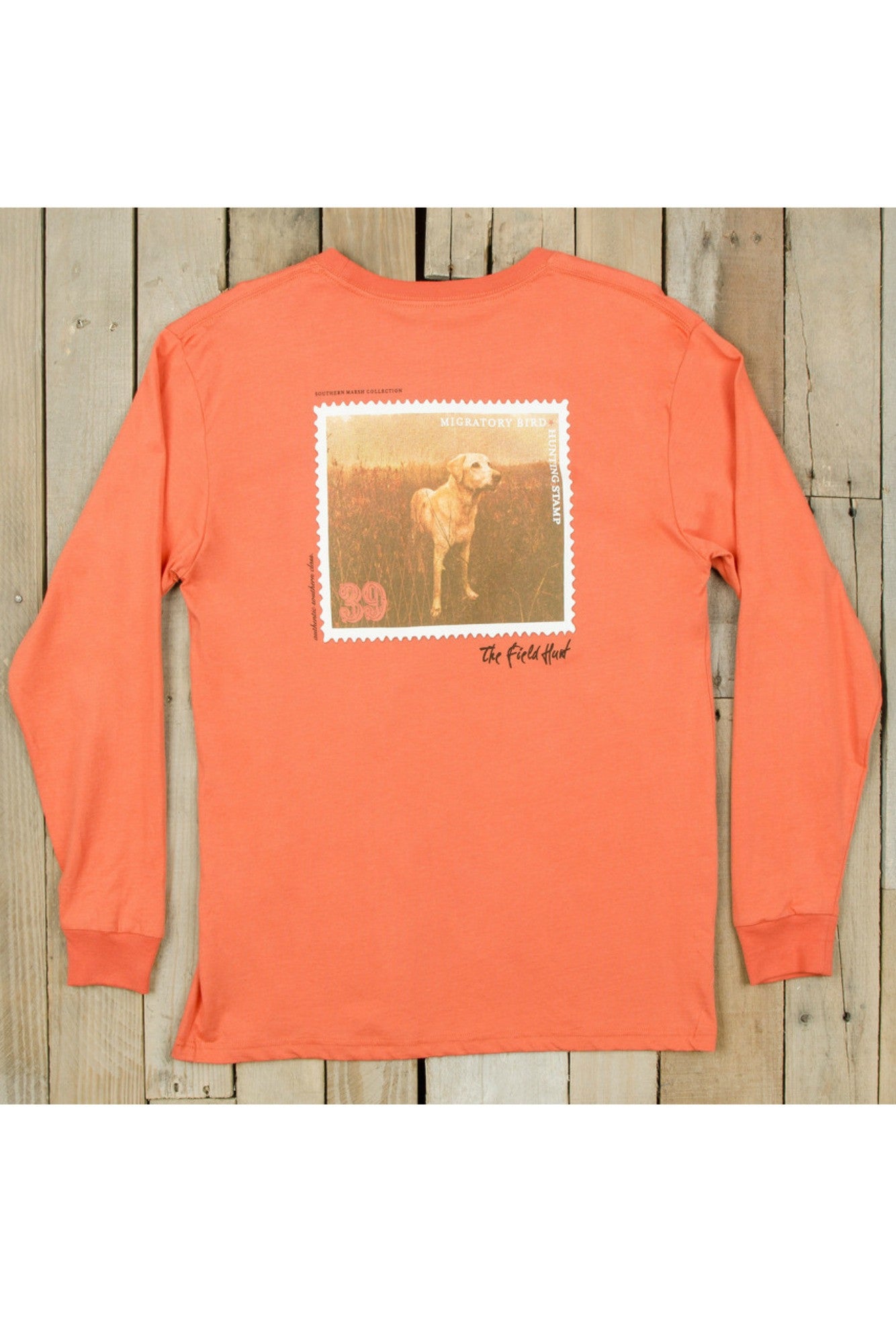 Southern Marsh: Field Hunt Long Sleeve Tee, Burnt Sienna